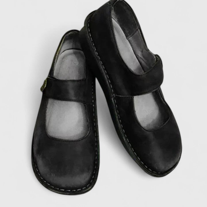 Avenelle | Women's Orthopedic Mary Jane Shoes – Arch Support Comfort Fit-Mary Jane Flats-Black-5-