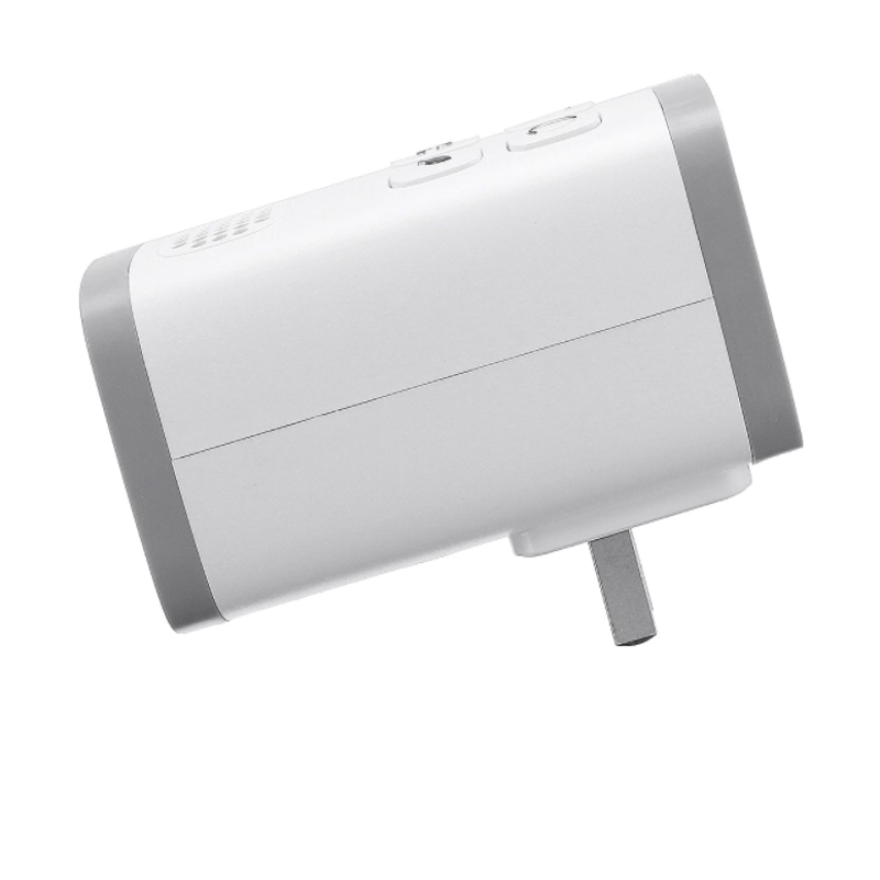 Plug-in air purifier with wall plug and side vent