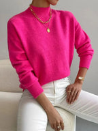 Pamelo | Women's Sweater | Crew Neck with Ribbed Cuff