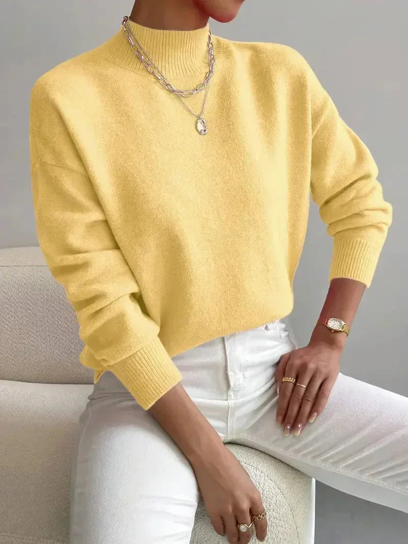Pamelo | Women's Sweater | Crew Neck with Ribbed Cuff
