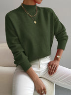 Pamelo | Women's Sweater | Crew Neck with Ribbed Cuff