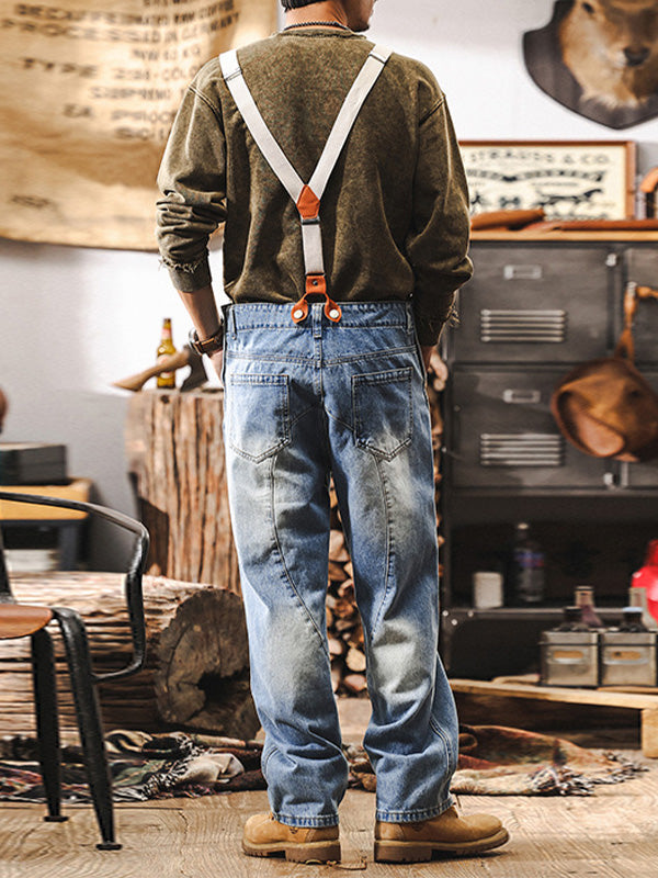 Men's Classic Workwear Denim Overalls 8