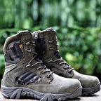Alvero | Tactical Military Boots for Men - Waterproof Lightweight Anti-Skid Fit-Tactical Boots-Army Green-5.5-Camoufit