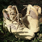 Alvero | Tactical Military Boots for Men - Waterproof Lightweight Anti-Skid Fit-Tactical Boots-Khaki-5.5-Camoufit