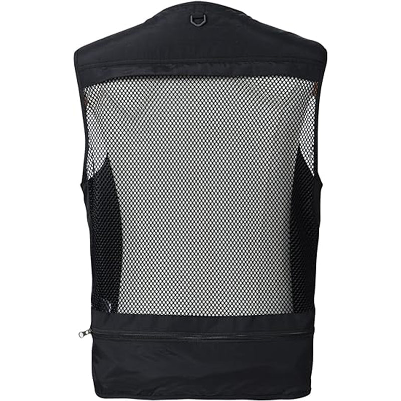 Corvin | Utility Vest for Men - 16 Pocket Quick Dry Mesh Back Fit-Tactical Jackets-Black-XS-Camoufit