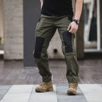 Mavero | Cargo Pants for Men - Waterproof Rip Stop Cotton Blend 6 Pocket Tactical Relaxed Fit-Tactical Pants-Army Green-28W/30L-Camoufit