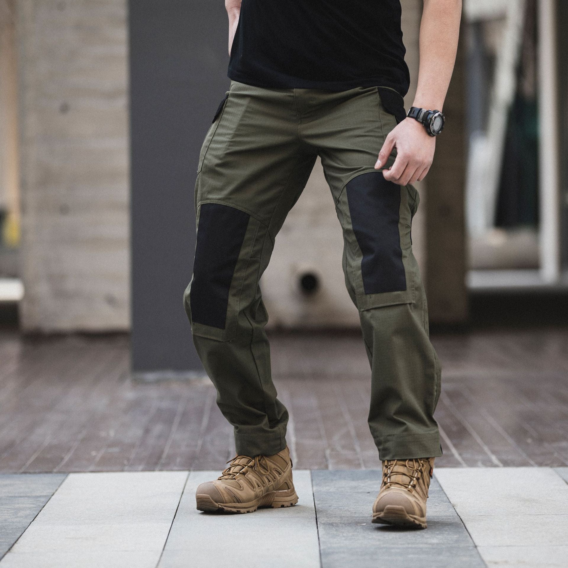 Mavero | Cargo Pants for Men - Waterproof Rip Stop Cotton Blend 6 Pocket Tactical Relaxed Fit-Tactical Pants-Army Green-28W/30L-Camoufit