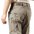 Valen | Tactical Pants for Men - Khaki Stretch Cotton Blend 9 Pocket Cargo Urban Fit-Tactical Pants-28W/30L-Camoufit