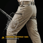 Valen | Tactical Pants for Men - Khaki Stretch Cotton Blend 9 Pocket Cargo Urban Fit-Tactical Pants-28W/30L-Camoufit