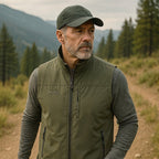 Dorian | Quick Dry Outdoor Vest for Men - Multi-Pocket Lightweight Breathable Fit-Tactical Jackets-Black-S-Camoufit