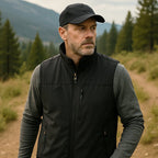 Dorian | Quick Dry Outdoor Vest for Men - Multi-Pocket Lightweight Breathable Fit-Tactical Jackets-Black-S-Camoufit