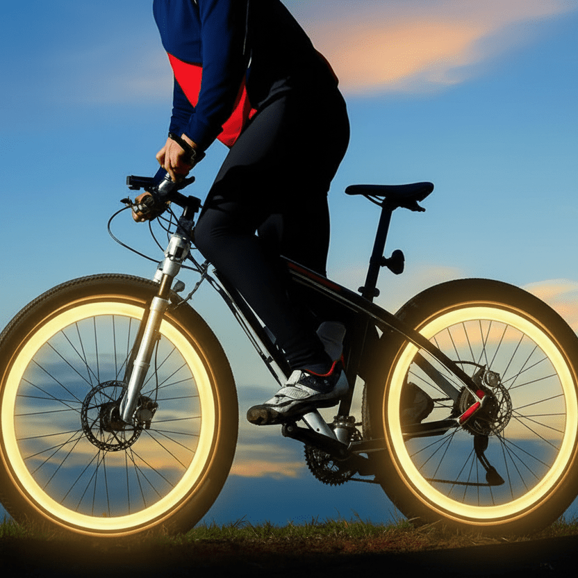 Motion-Activated LED Bike Valve Lights for Safety