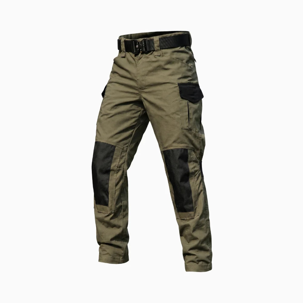 Mavero | Cargo Pants for Men - Waterproof Rip Stop Cotton Blend 6 Pocket Tactical Relaxed Fit-Tactical Pants-Army Green-28W/30L-Camoufit