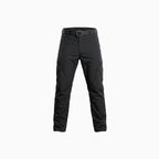 Valerio | Tactical Pants for Men - UPF 50 Waterproof Quick Dry Polyester Slim Multi Pocket Fit-Tactical Pants-Black-28W/30L-Camoufit