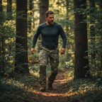 Rovano | Combat Pants for Men - Rip Stop Camo Knee Pad 10 Pocket Stretch Tactical Relaxed Fit