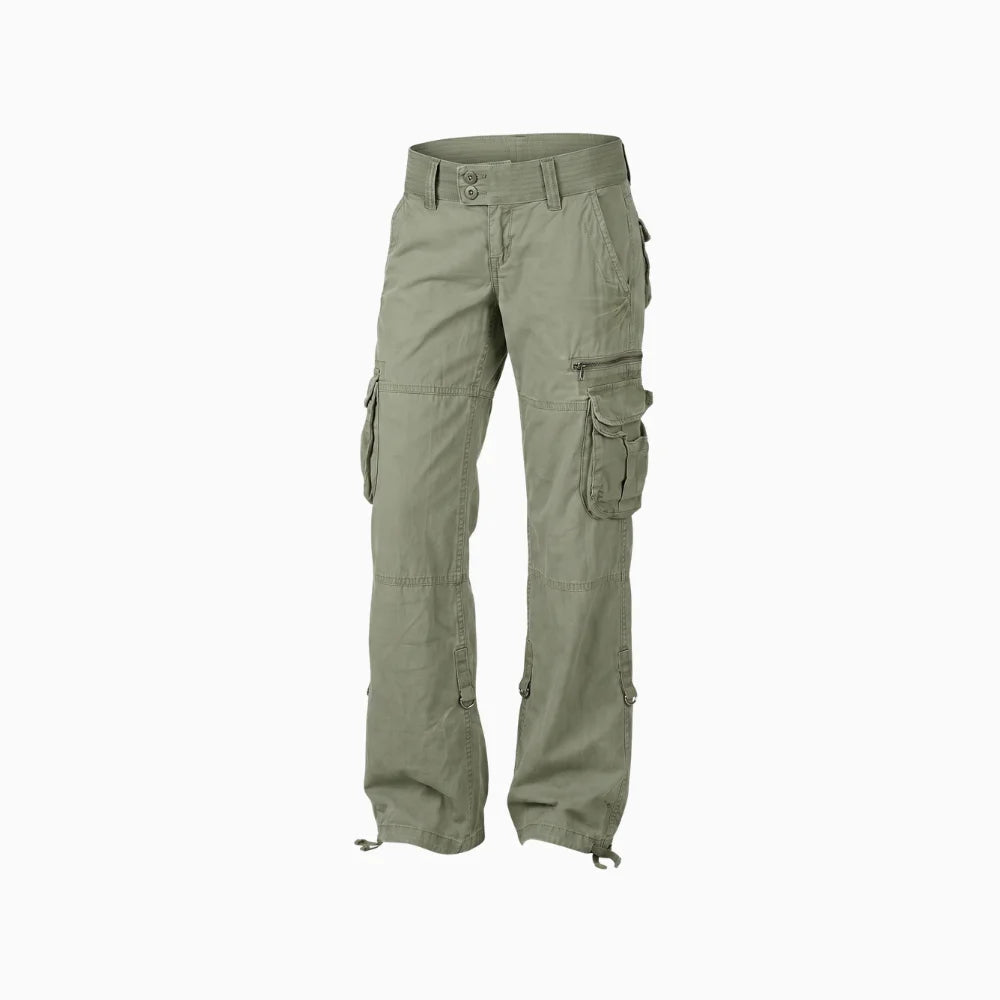 Vayana | Cargo Pants for Women – Multi-Pocket Relaxed Util-Women's Cargo Pants-Black-S-Camoufit