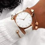 Naïra | Classic Watch for Women - Stainless Steel Elegant Fit-Watches-Black Rose Gold-Camoufit