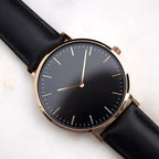 Naïra | Classic Watch for Women - Stainless Steel Elegant Fit-Watches-Black Rose Gold-Camoufit