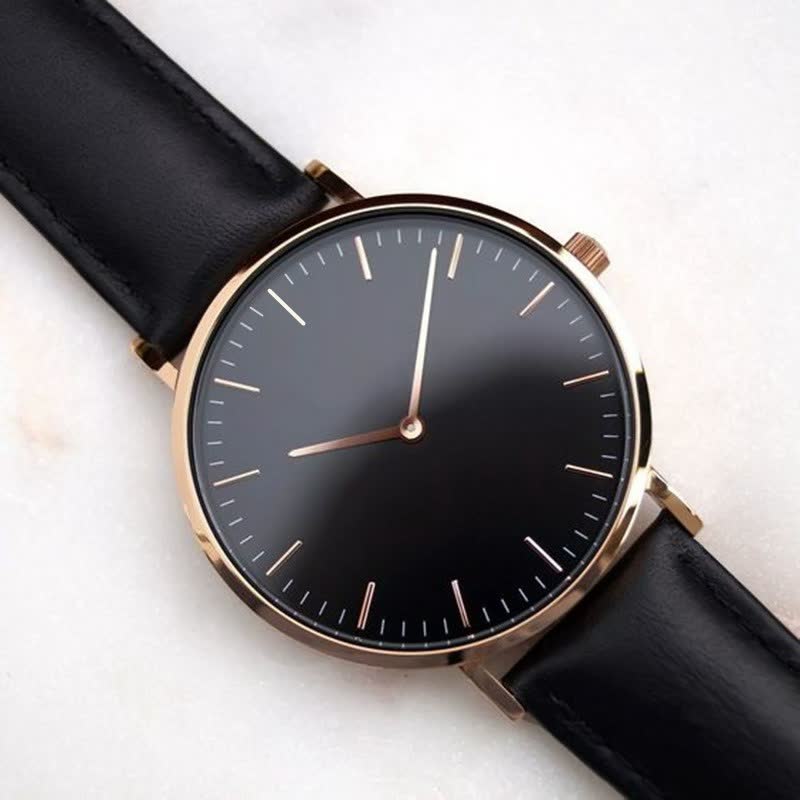Naïra | Classic Watch for Women - Stainless Steel Elegant Fit-Watches-Black Rose Gold-Camoufit