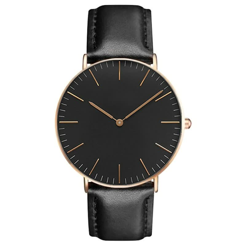 Naïra | Classic Watch for Women - Stainless Steel Elegant Fit-Watches-Black Rose Gold-Camoufit