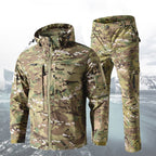 Norvin | Rip Stop Suit Set for Men - Waterproof Tactical Cargo Pants Jacket Durable Fit-Tactical Set-Camouflage-S-Camoufit