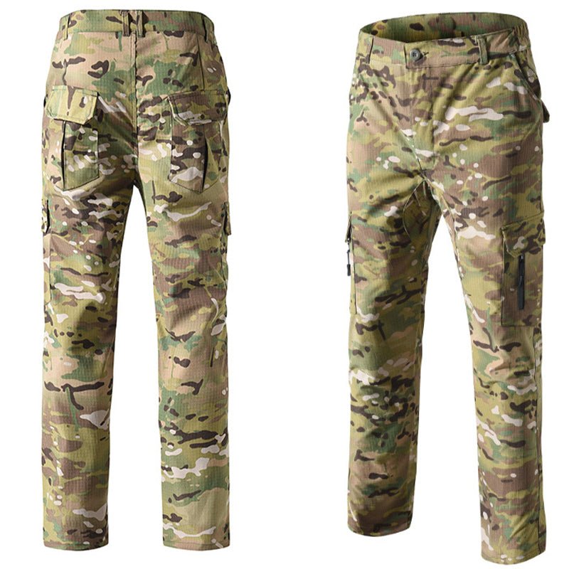 Norvin | Rip Stop Suit Set for Men - Waterproof Tactical Cargo Pants Jacket Durable Fit-Tactical Set-Camouflage-S-Camoufit