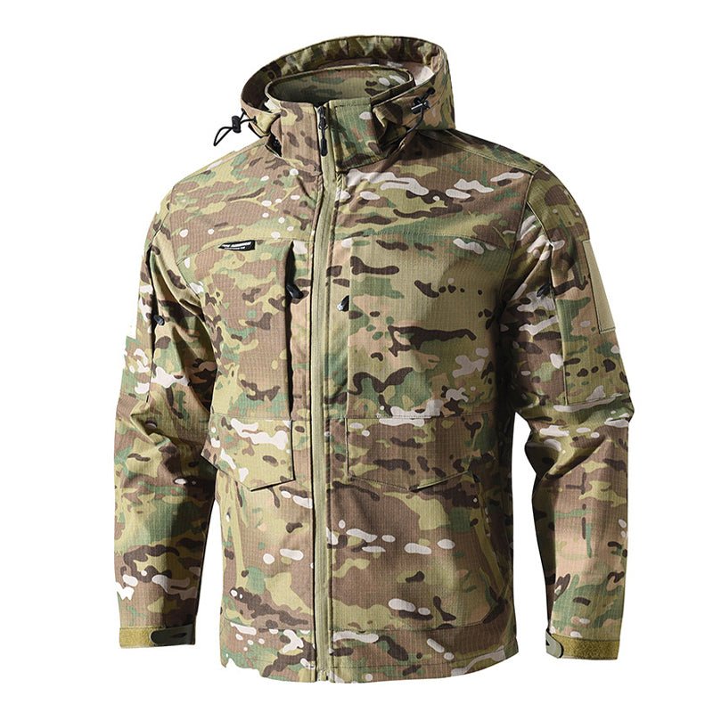 Norvin | Rip Stop Suit Set for Men - Waterproof Tactical Cargo Pants Jacket Durable Fit-Tactical Set-Camouflage-S-Camoufit