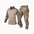 Ventor | Combat Suit Set for Men - Rip Stop Tactical Camo Cargo Pants Uniform Rugged Fit-Tactical Set-S-Camoufit