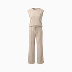 Sorelli | Lounge Set for Women - Casual Soft Minimalist Relaxed Cosy Two Piece Modern Fit-Loungewear set-Apricot-S-Camoufit
