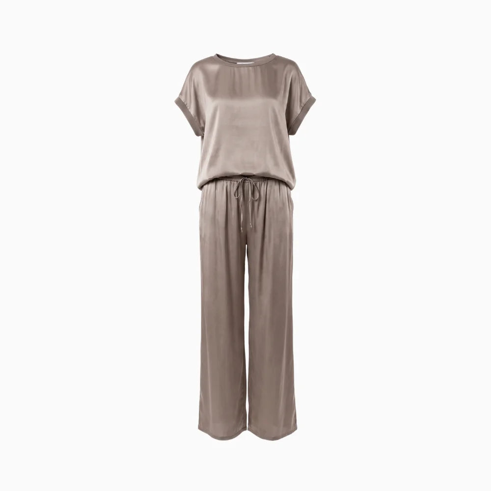 Naïra | Two Piece Outfit for Women - Elegant Soft Relaxed Flattering Versatile Chic Fit-Women's Two Piece Sets-White-XS-Camoufit