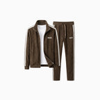 Men's Corduroy Winter Tracksuit Set – Warm Relaxed Comfort Fit-Men's Tracksuit-Chestnut Brown-XS-