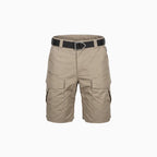 Orson | Tactical Shorts for Men - Waterproof Rip Stop Cotton Blend Multi Pocket EDC Cargo Fit-Tactical Shorts-Khaki-28W-Camoufit