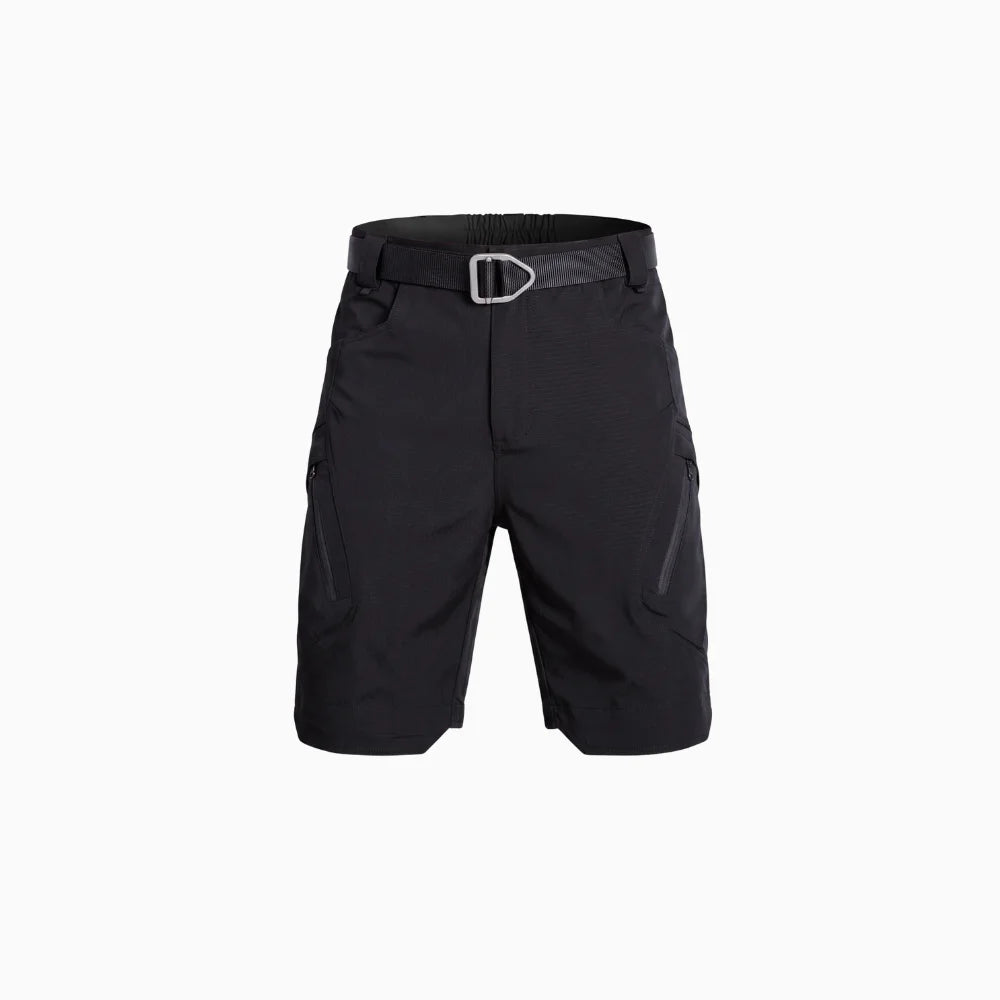 Cazaro | Tactical Shorts for Men - Waterproof Rip Stop Cotton Blend Multi Pocket Cargo Fit-Tactical Shorts-Black-28W-Camoufit
