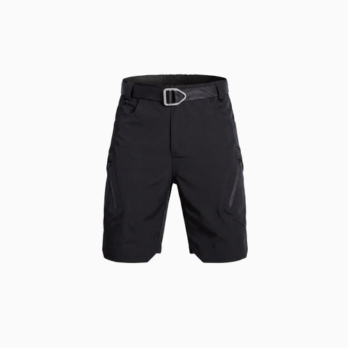 Cazaro | Tactical Shorts for Men - Waterproof Rip Stop Cotton Blend Multi Pocket Cargo Fit-Tactical Shorts-Black-28W-Camoufit