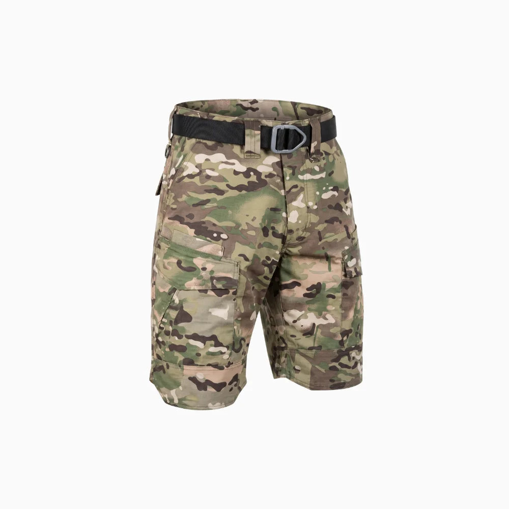 Vireon | Tactical Shorts for Men - All Terrain Quick Dry Rip Stop 8 Pocket Stretch Cargo Fit-Tactical Shorts-Camouflage-30W-Camoufit