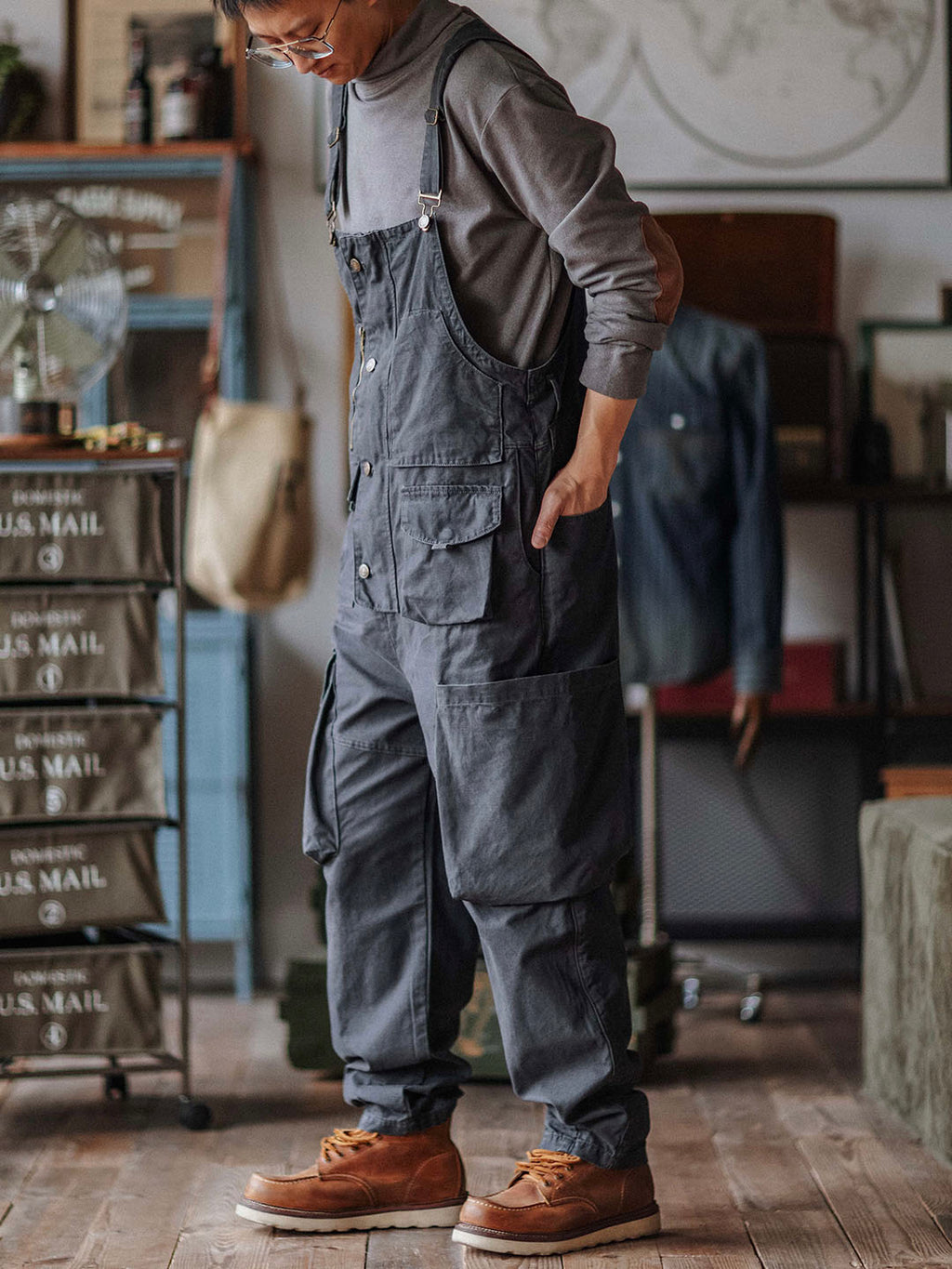 Sloppy Canvas Overalls 1