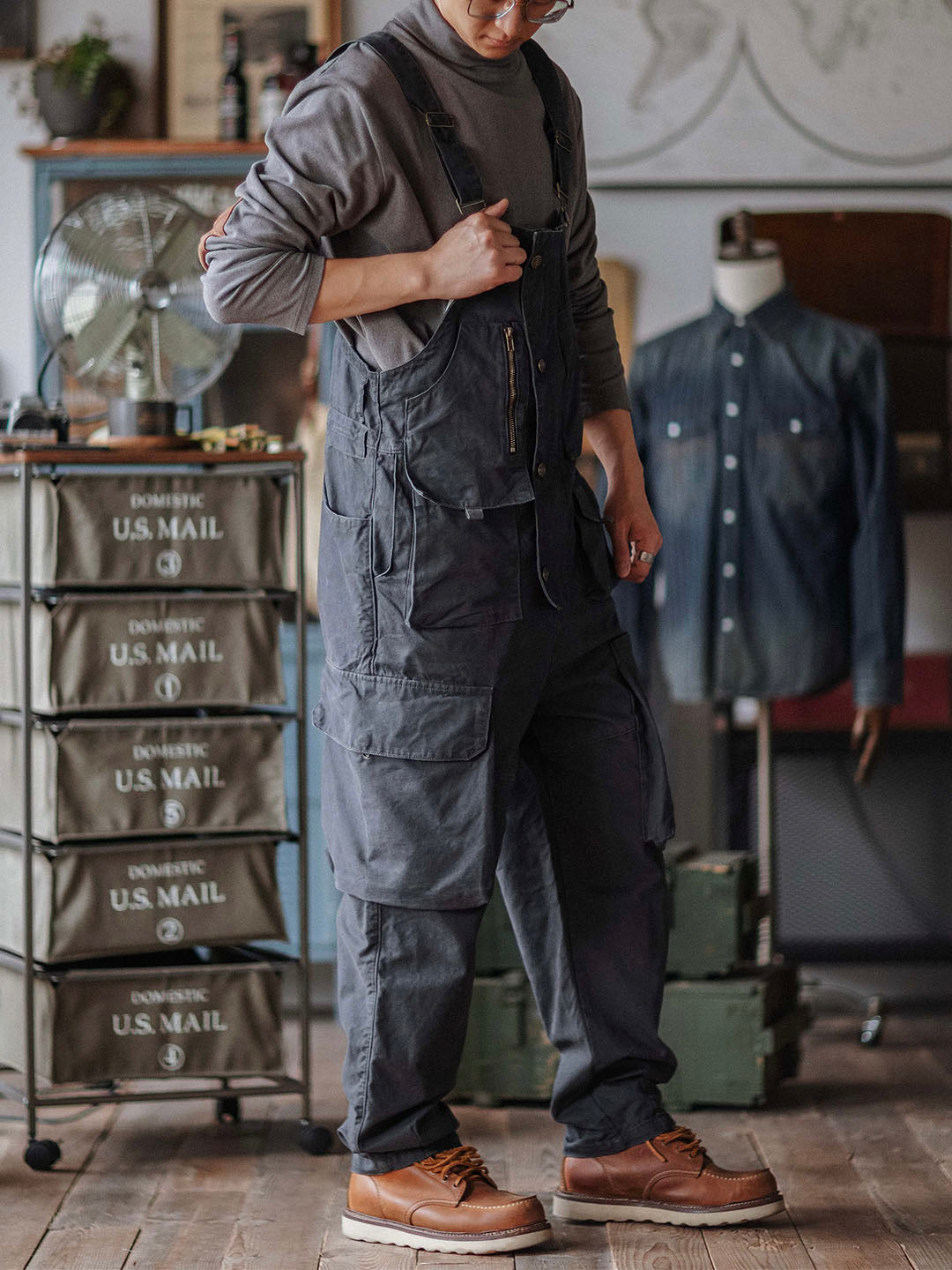 Sloppy Canvas Overalls 2