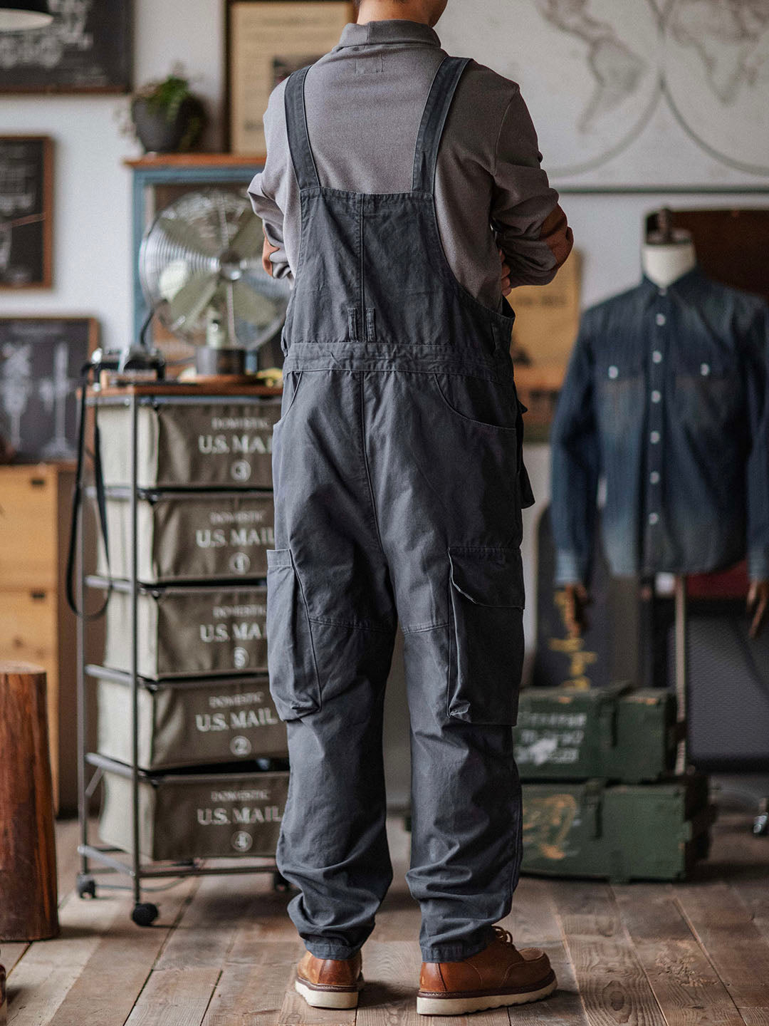 Sloppy Canvas Overalls 3