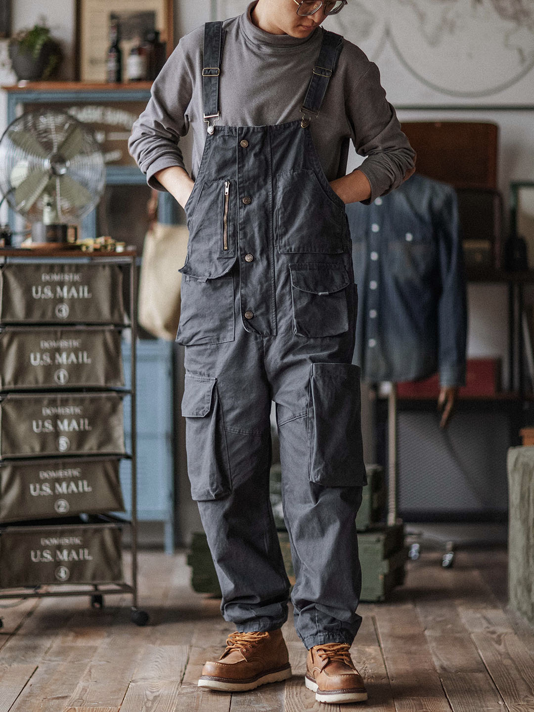 Sloppy Canvas Overalls 0