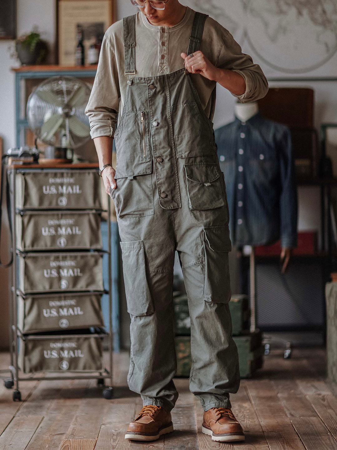 Sloppy Canvas Overalls 9