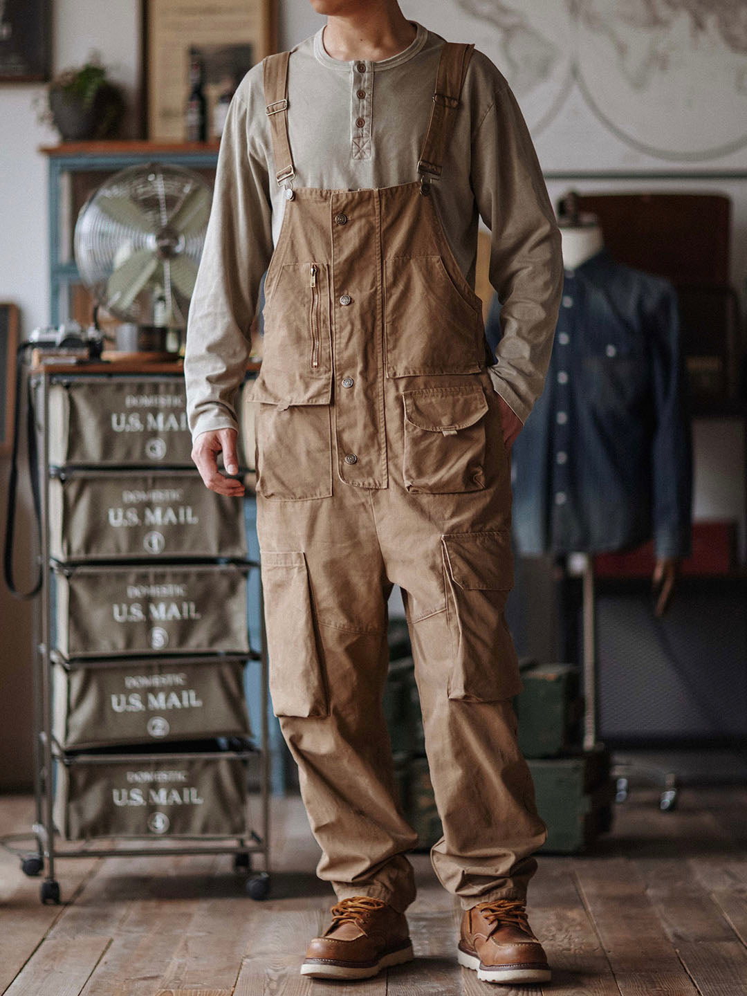Sloppy Canvas Overalls 10