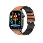 Smartwatch with Large AMOLED Display, Heart Rate, Blood Oxygen, Sleep Tracking, Bluetooth Calls and SOS Function