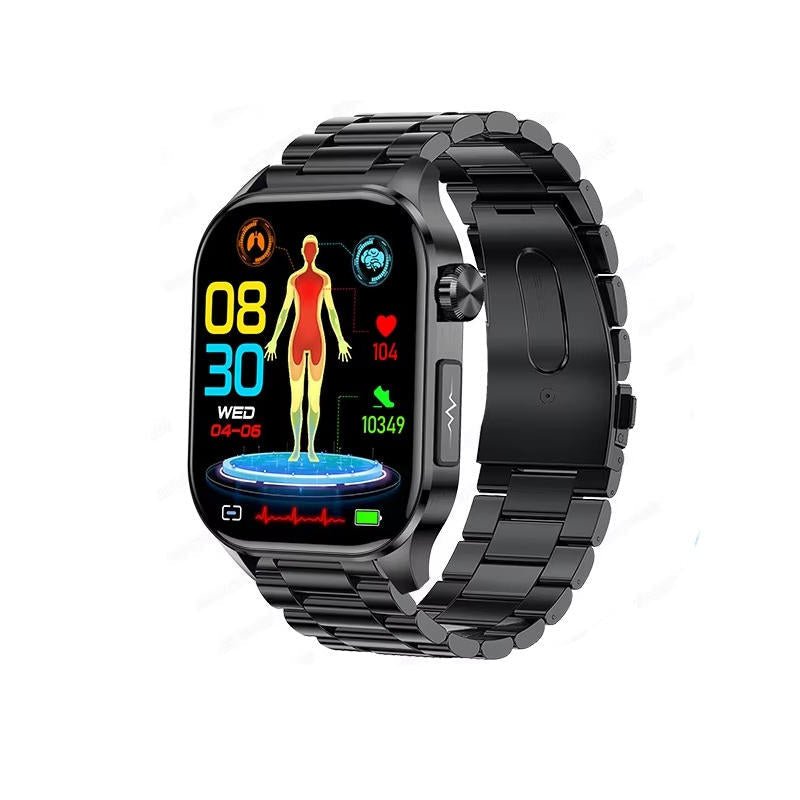 Smartwatch with Large AMOLED Display, Heart Rate, Blood Oxygen, Sleep Tracking, Bluetooth Calls and SOS Function