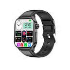 Smartwatch with Large AMOLED Display, Heart Rate, Blood Oxygen, Sleep Tracking, Bluetooth Calls and SOS Function
