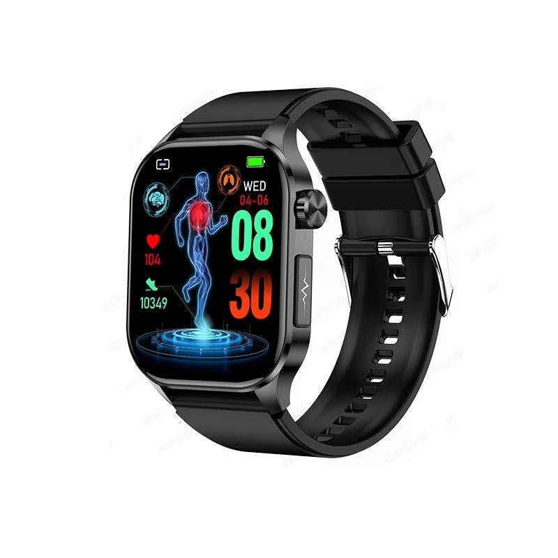 Smartwatch with Large AMOLED Display, Heart Rate, Blood Oxygen, Sleep Tracking, Bluetooth Calls and SOS Function