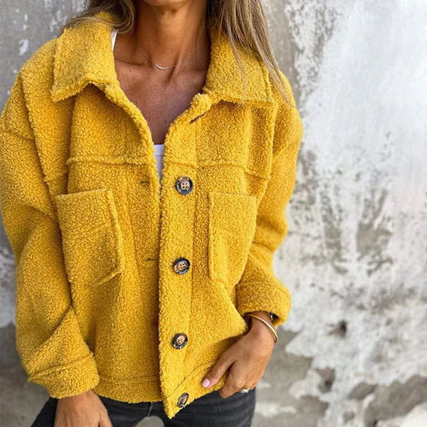 Luna | Women's Collared Cardigan Sweater - Button-Down Knit Polo Top & Casual Fall Layer