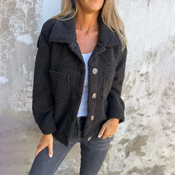 Luna | Women's Collared Cardigan Sweater - Button-Down Knit Polo Top & Casual Fall Layer