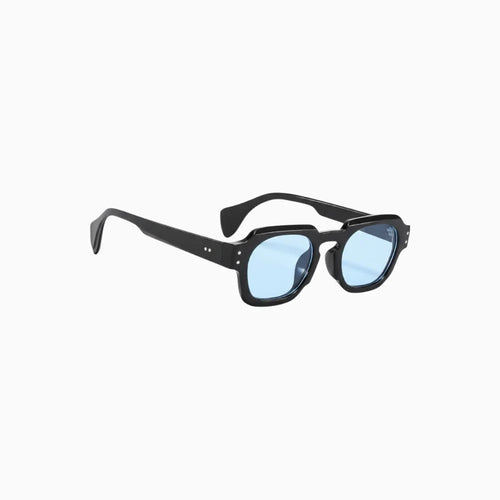 Casen | Polygonal Sunglasses for Men - Translucent Frame Tinted Lens Regular Outdoor Fit-Men's Sunglasses-Blue-Camoufit