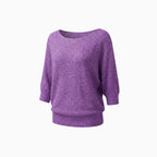 Maelis | Women's Soft Comfort Jumper Flattering Fit Breathable Cosy Knit Casual Pullover Sweater-Women's Sweater-Gray-S-Camoufit