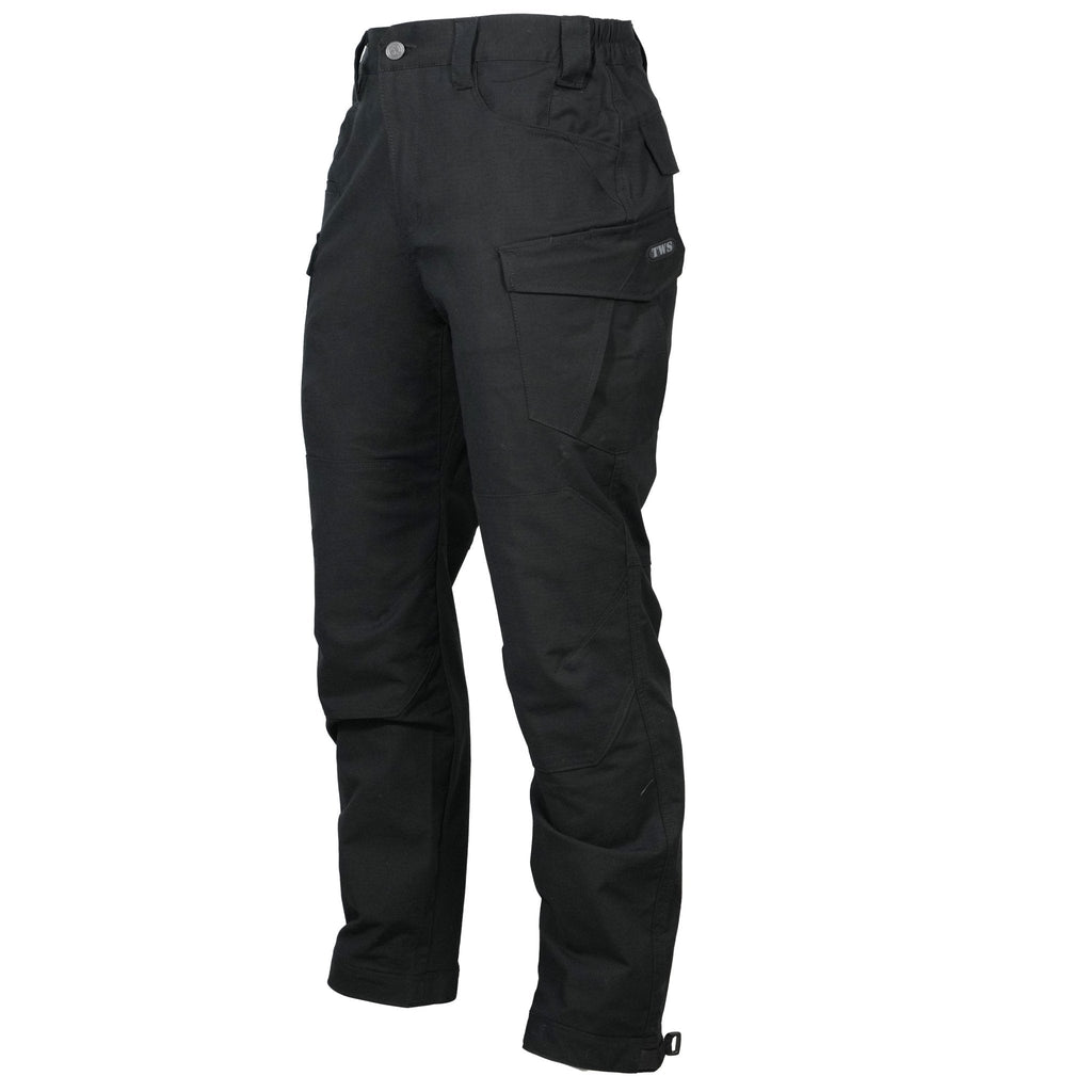 Santor | Tactical Pants for Men - Waterproof Rip Stop Cotton Blend 9 Pocket Cargo Combat Fit-Tactical Pants-Black-28W/32L-Camoufit